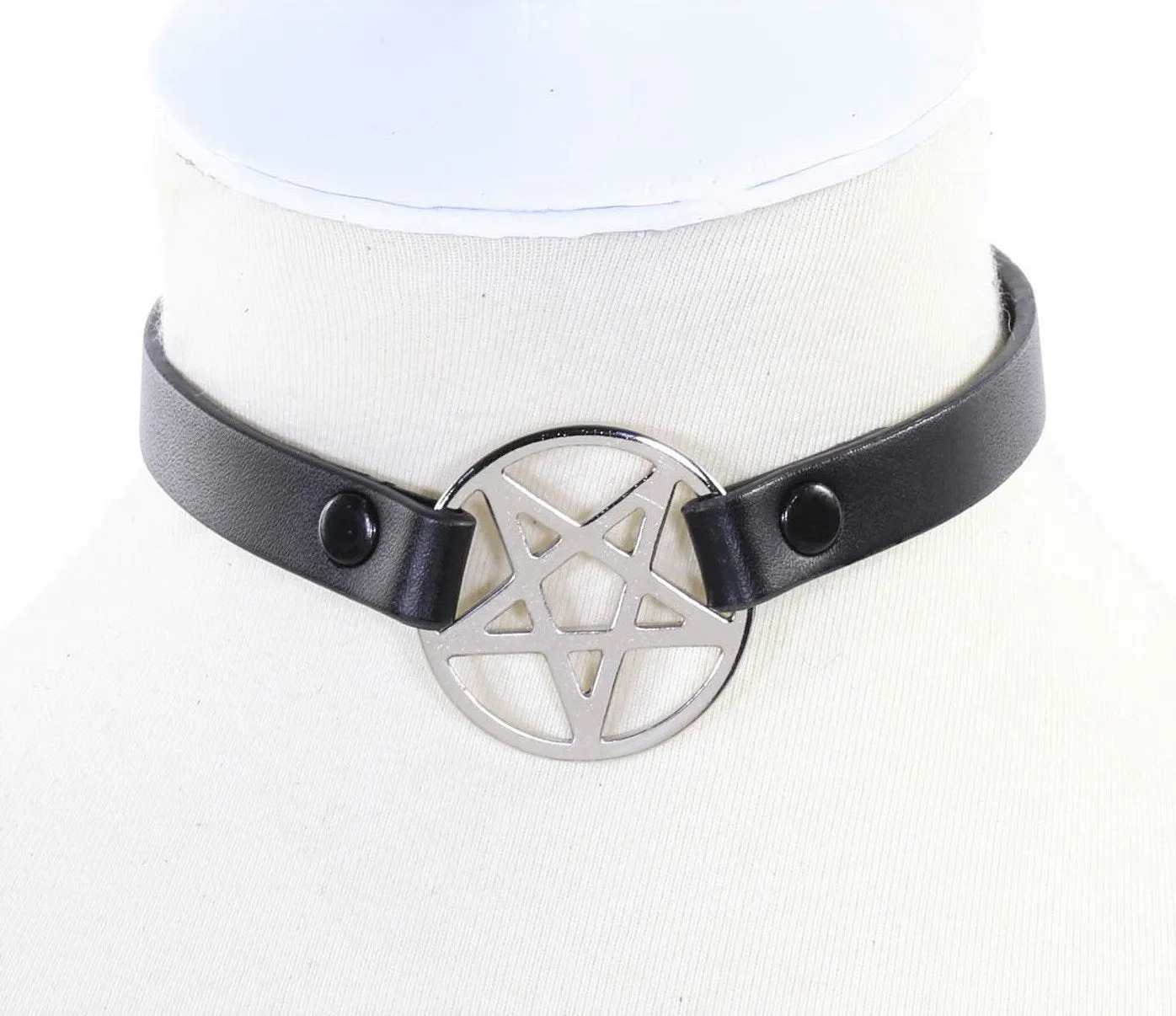 1/4" Leather Penta Choker