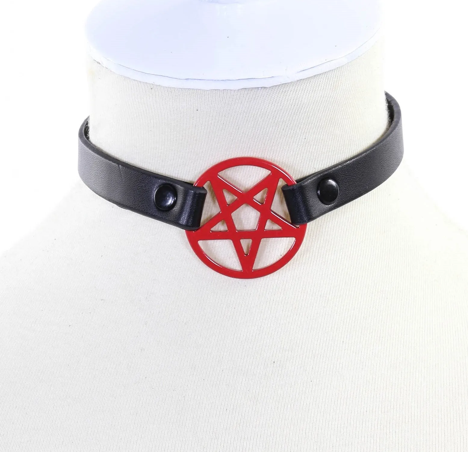 1/4" Leather Penta Choker