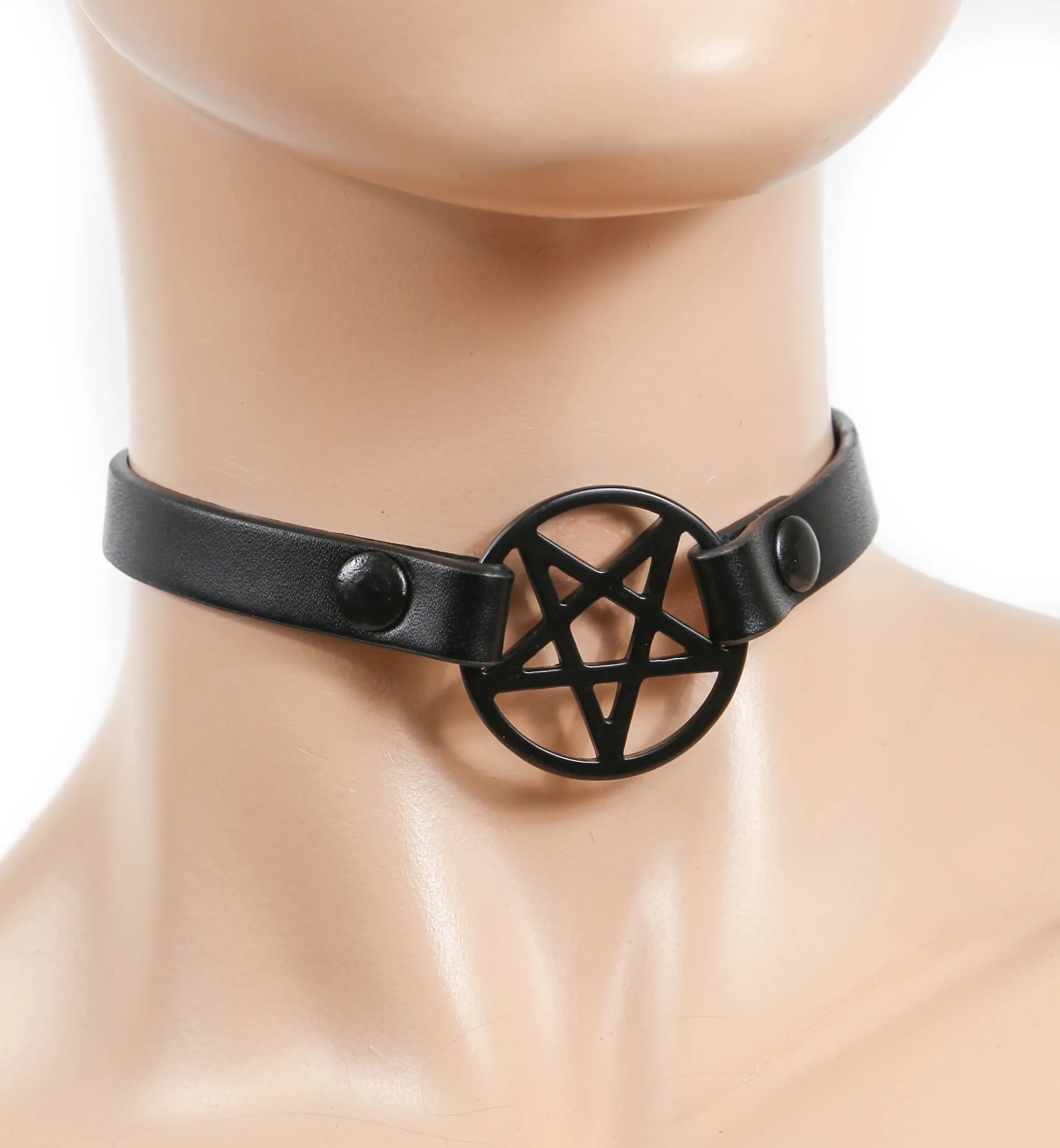 1/4" Leather Penta Choker