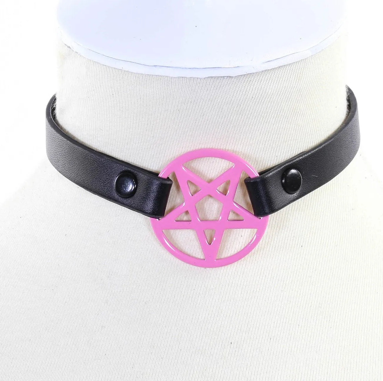 1/4" Leather Penta Choker