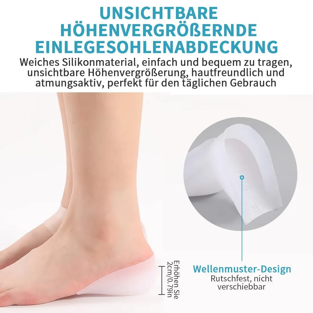 2 piece combination package heel protection, silicone heel protection, heel pad, suitable for heel pain, dry cracks, plantar fasciitis, heel spurs, swollen ankles, transparent1112
