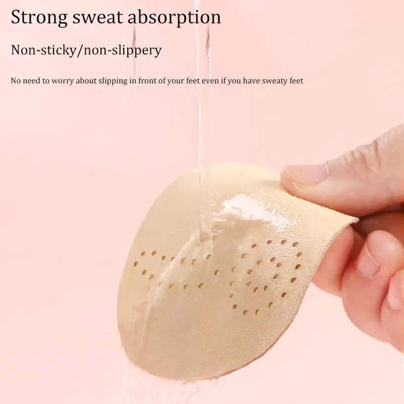 4pcs Anti-slip Stickers Leather Forefoot Pad