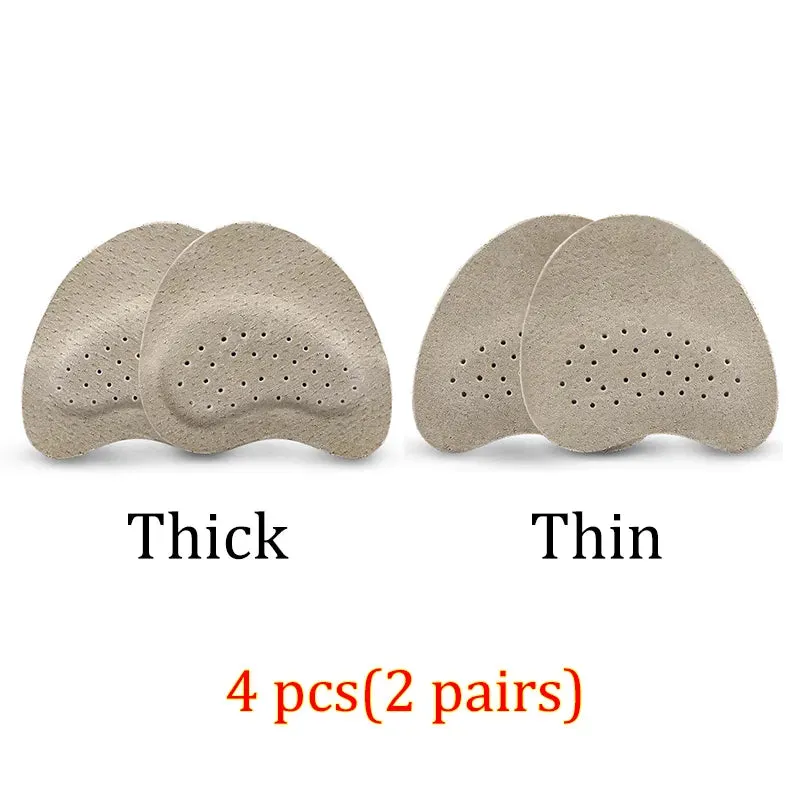 4pcs Anti-slip Stickers Leather Forefoot Pad