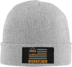 911 Dispatcher Beanie Hat Warm Knit Cuffed Beanie Cap Funny Winter Hat for Men Women