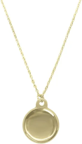 Airtag Necklace for Adults, Gold Silver Chain Airtag Holder Necklace for Women Men GPS Tracker Compatible with Air Tag (Gold)