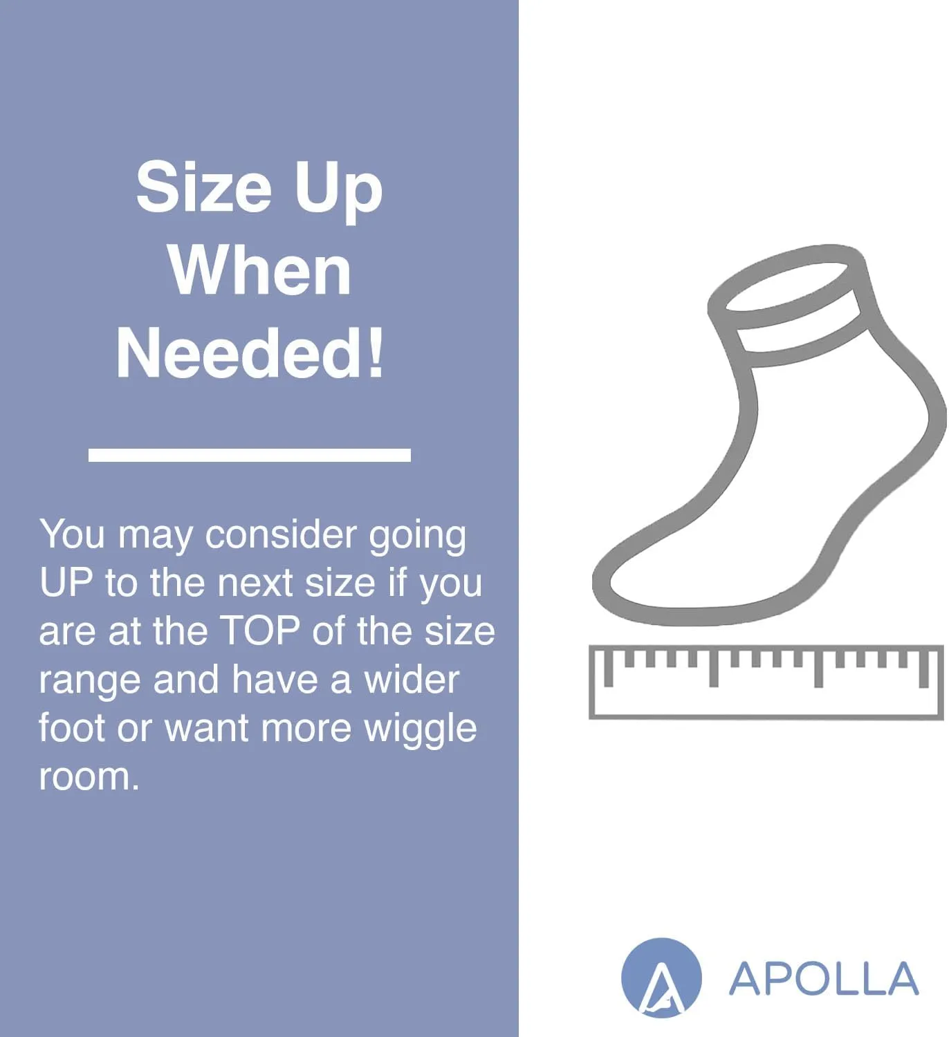 Apolla The Joule Compression Barefoot Socks for Men and Women, 20-30 mmHg, As Seen on Shark Tank, Arch Support, 1 pair