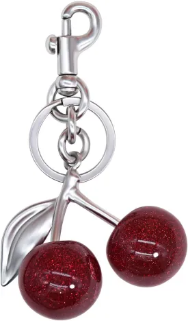 Cherry Keychain & Bag Charm - Cute Cherry Accessories for Women - Gift