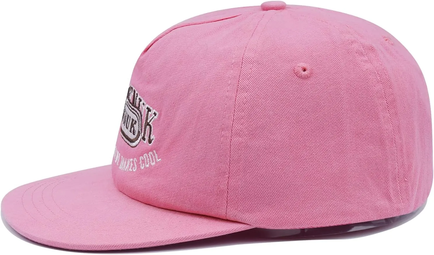 Clakllie Flat Bill Baseball Cap Snapback Trucker Hat Steet Casual Hip Hop Cap Breathable Runner Cap Vintage Low Profile Hat