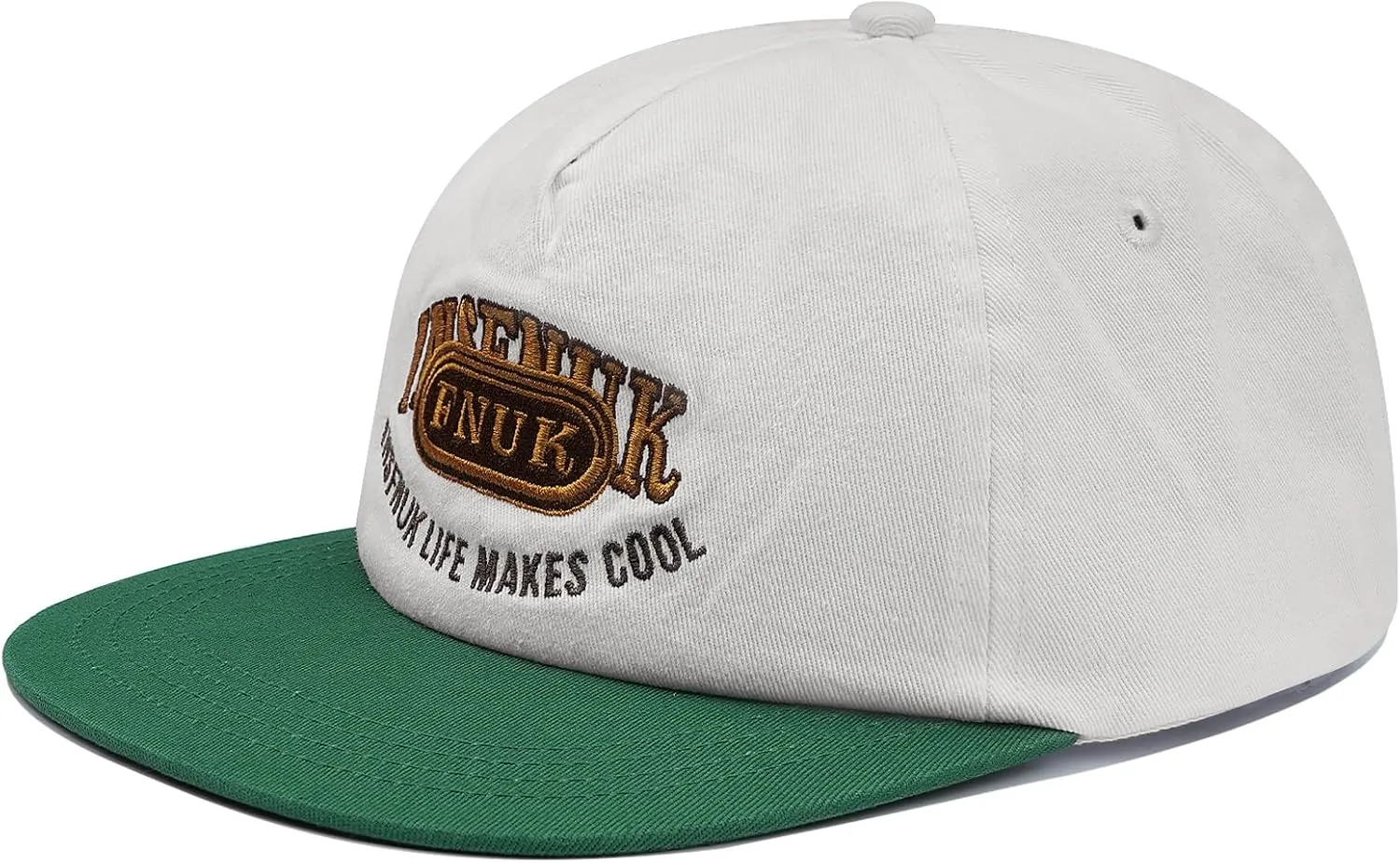 Clakllie Flat Bill Baseball Cap Snapback Trucker Hat Steet Casual Hip Hop Cap Breathable Runner Cap Vintage Low Profile Hat