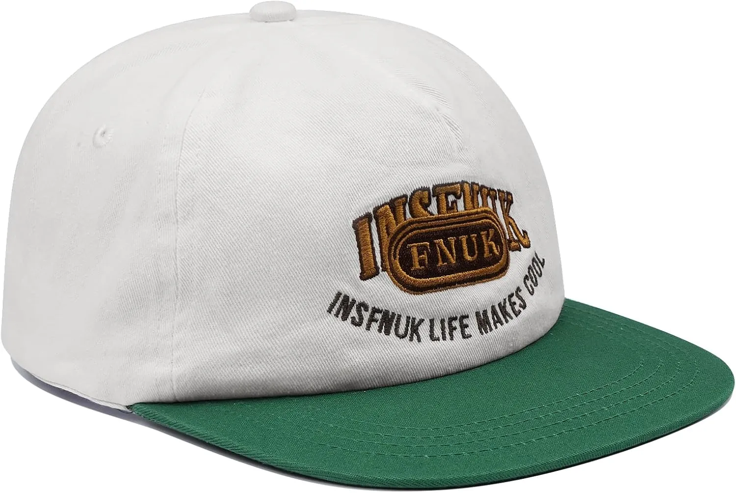 Clakllie Flat Bill Baseball Cap Snapback Trucker Hat Steet Casual Hip Hop Cap Breathable Runner Cap Vintage Low Profile Hat