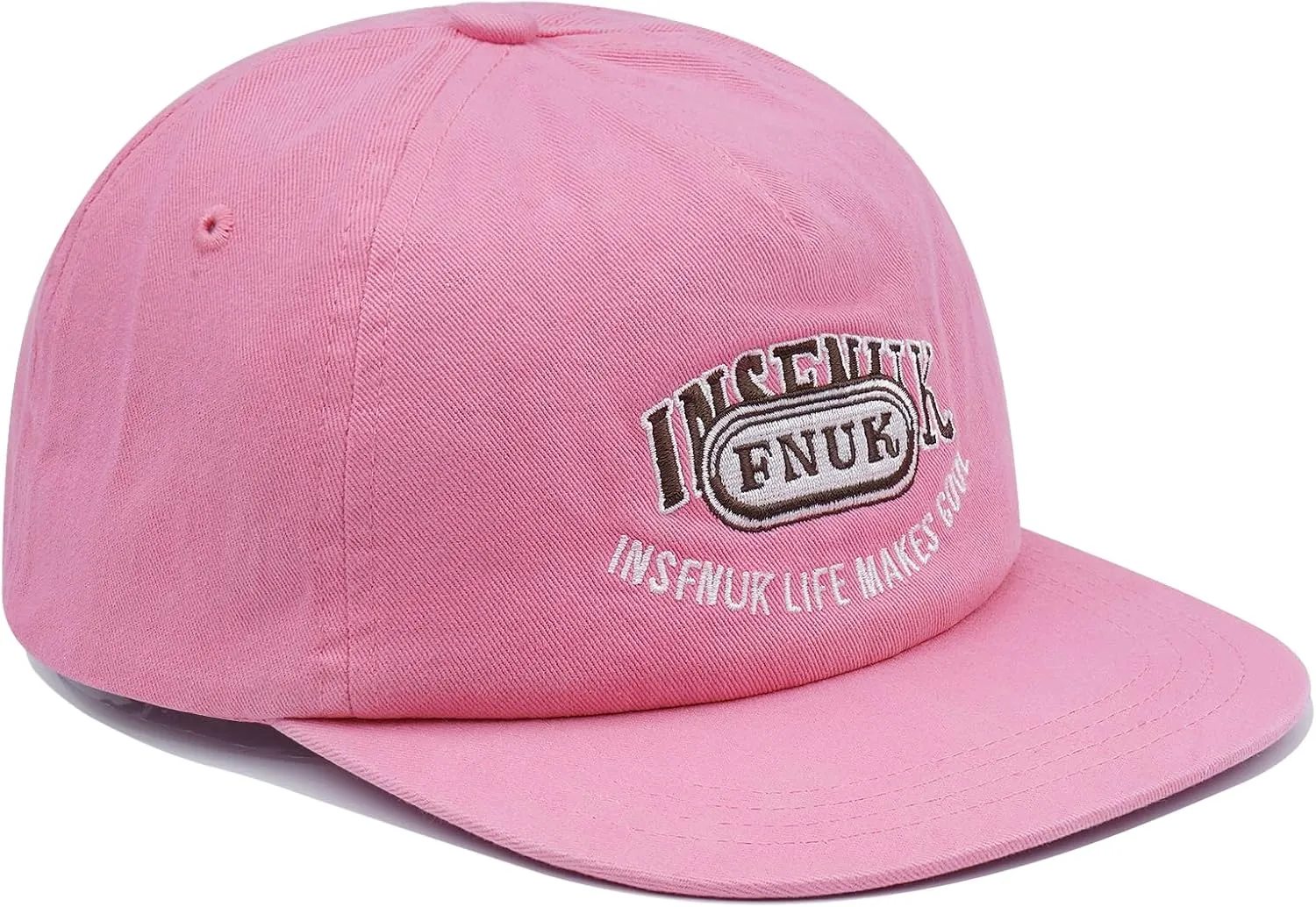 Clakllie Flat Bill Baseball Cap Snapback Trucker Hat Steet Casual Hip Hop Cap Breathable Runner Cap Vintage Low Profile Hat