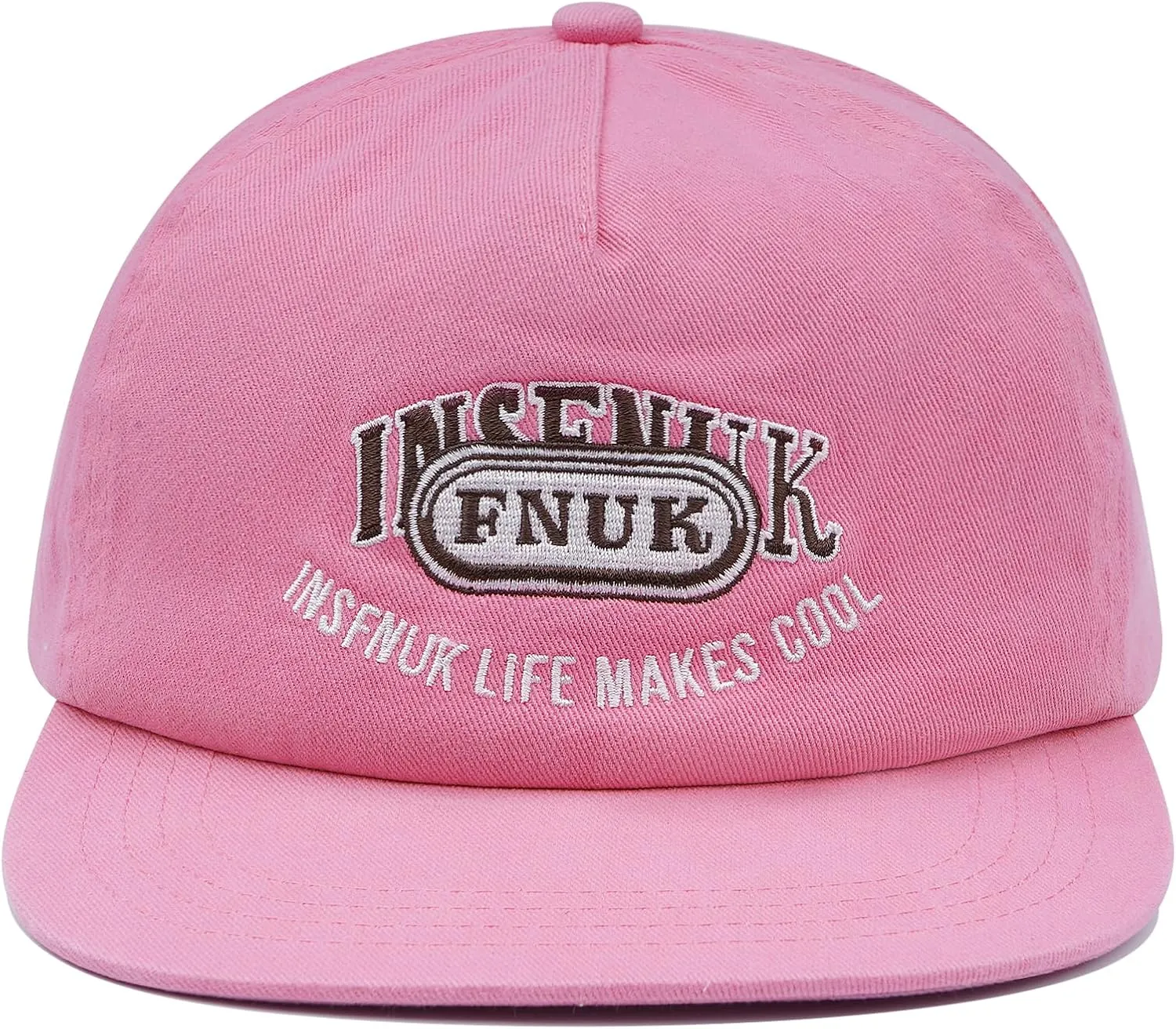 Clakllie Flat Bill Baseball Cap Snapback Trucker Hat Steet Casual Hip Hop Cap Breathable Runner Cap Vintage Low Profile Hat