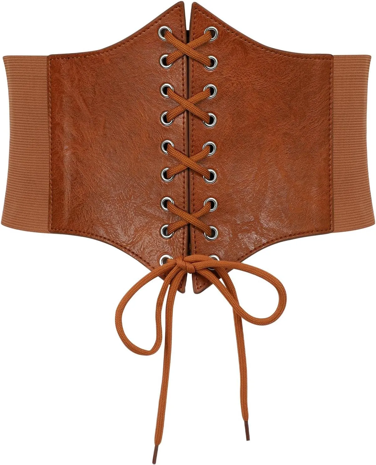 Corset Belt for Women, Lace Up Elastic Waist Belt,Tied Waspie Corset Belts for Women Halloween Costume