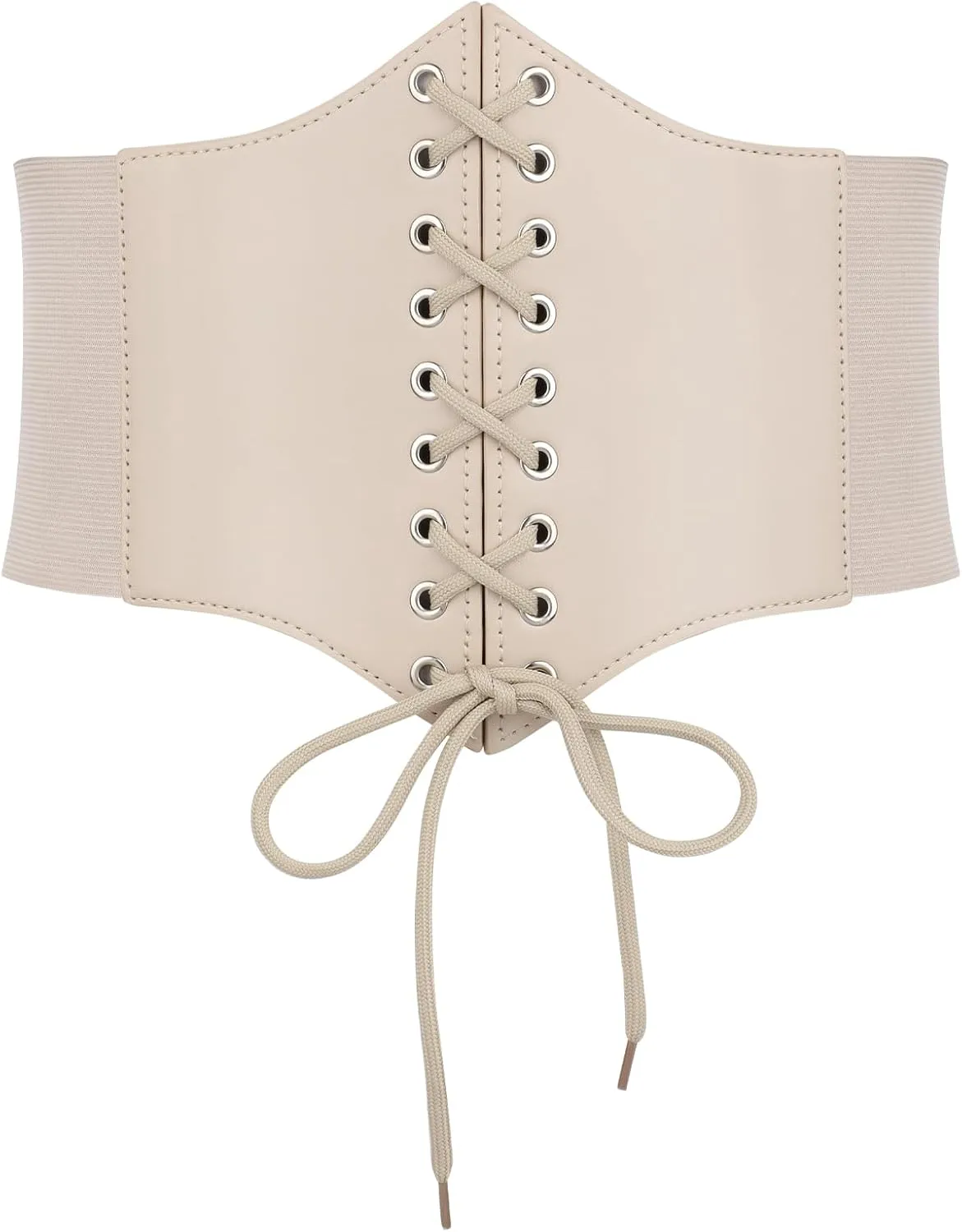 Corset Belt for Women, Lace Up Elastic Waist Belt,Tied Waspie Corset Belts for Women Halloween Costume