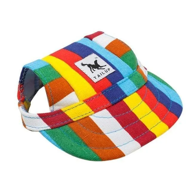Dog Baseball Cap with Ear Holes