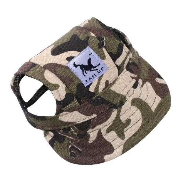 Dog Baseball Cap with Ear Holes