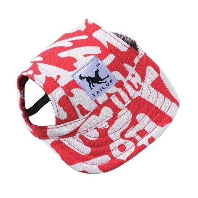 Dog Baseball Cap with Ear Holes