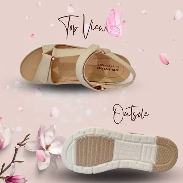 DR.KONG WOMEN REMOVABLE INSOLE SANDALS DK-S8000427-BEI(RP : $179)