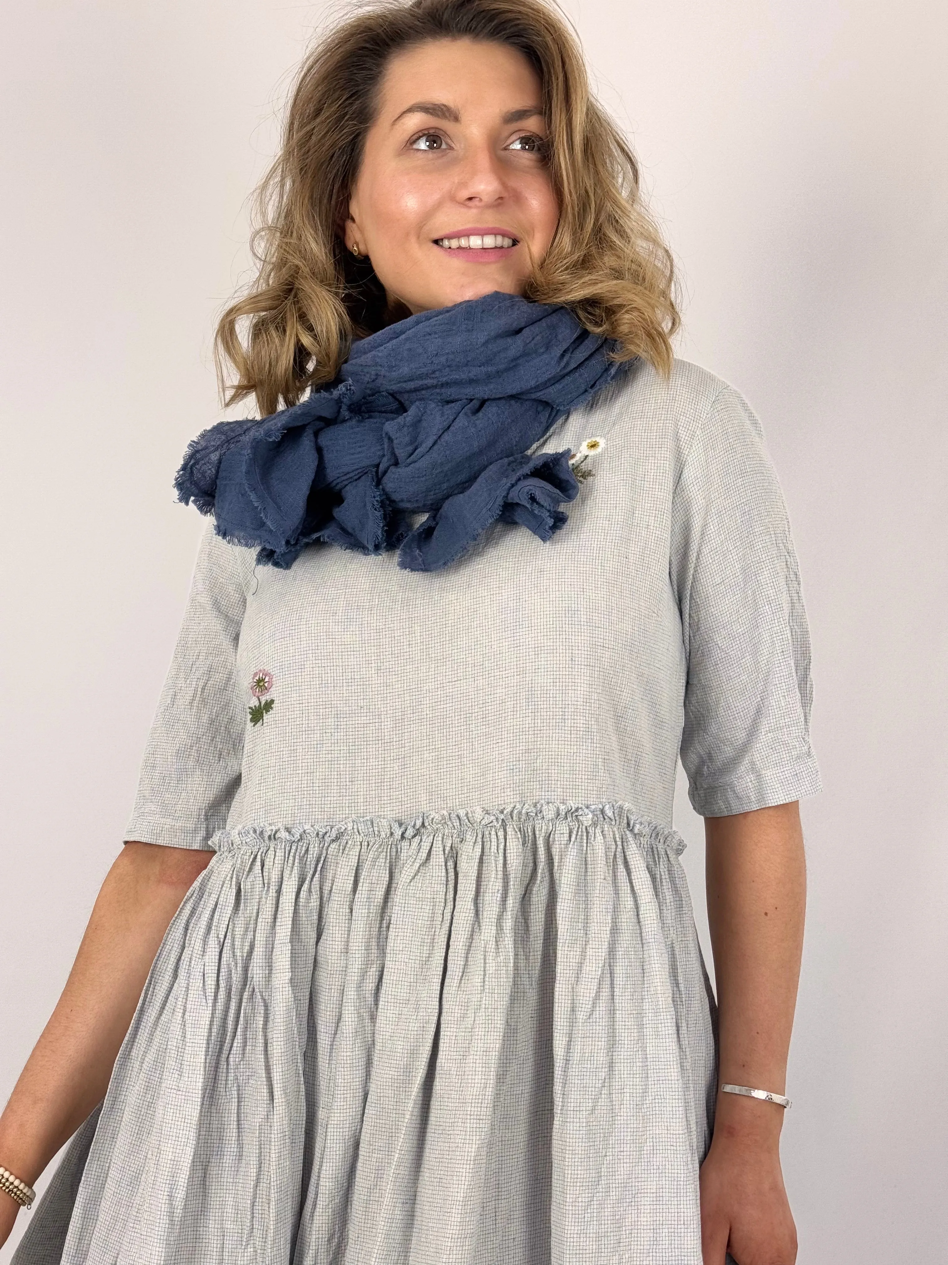 Ewa i Walla Judy Shawl Blue