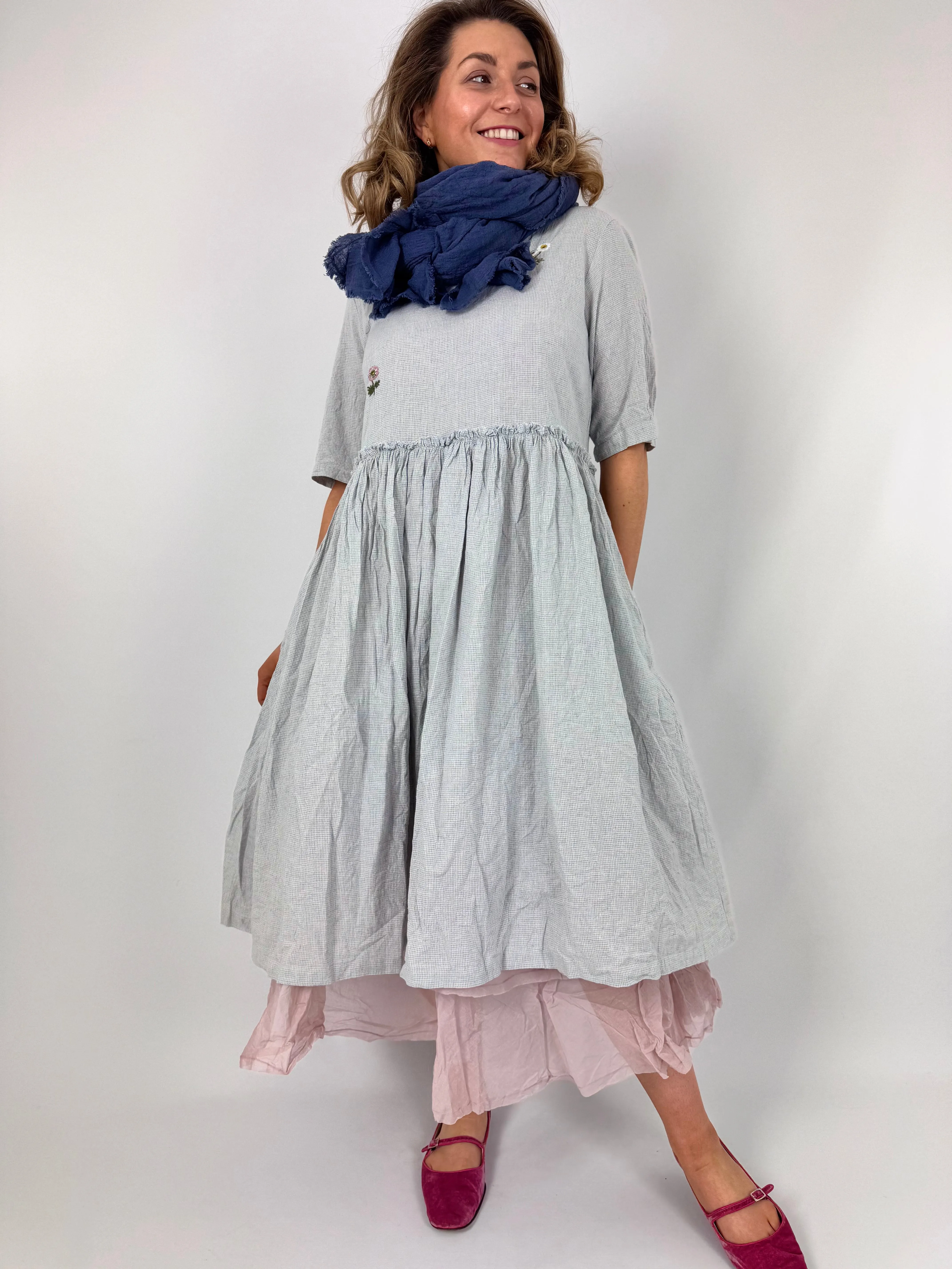 Ewa i Walla Judy Shawl Blue