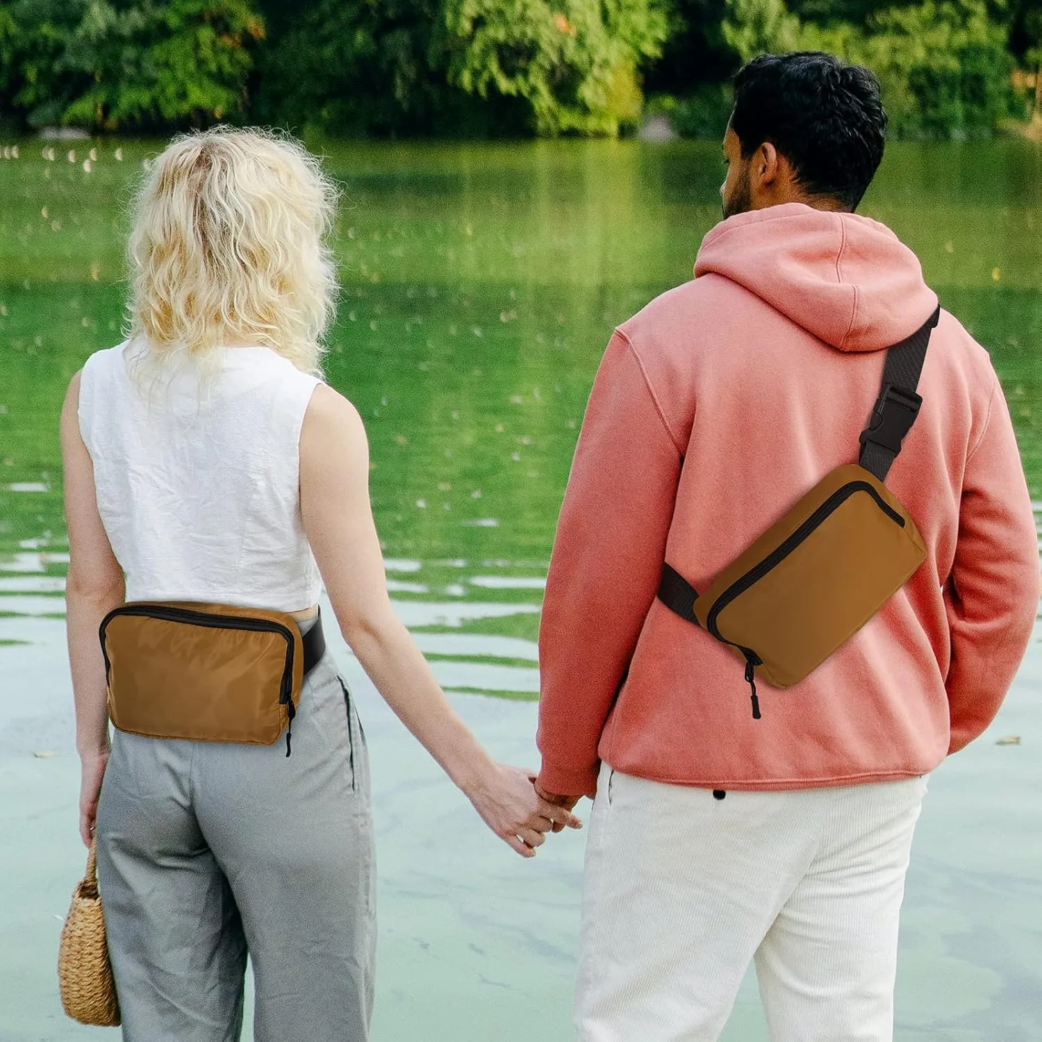 Fanny Pack,Belt Bag,40 Inch Asjustable Strap Everywhere Belt Bag,for Women and Men