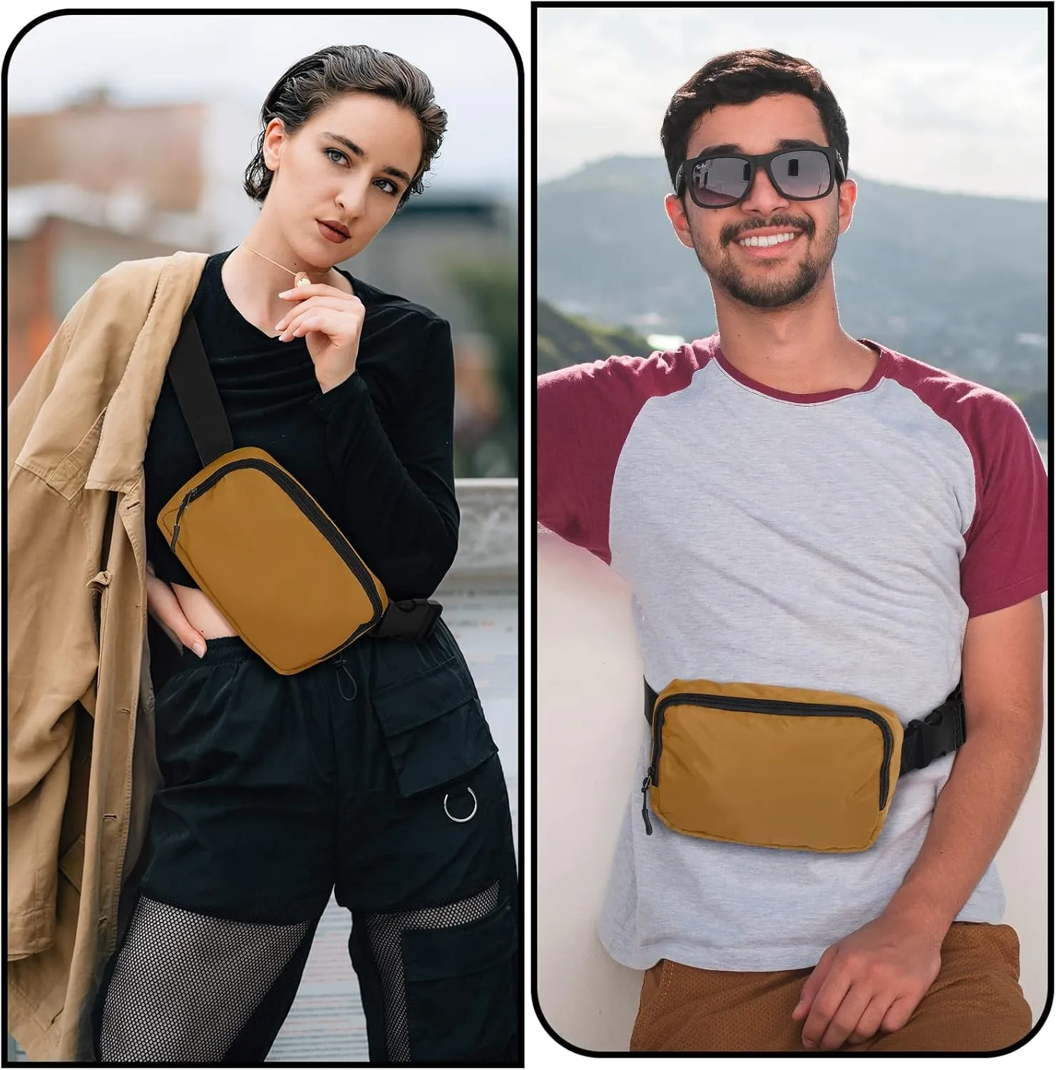 Fanny Pack,Belt Bag,40 Inch Asjustable Strap Everywhere Belt Bag,for Women and Men