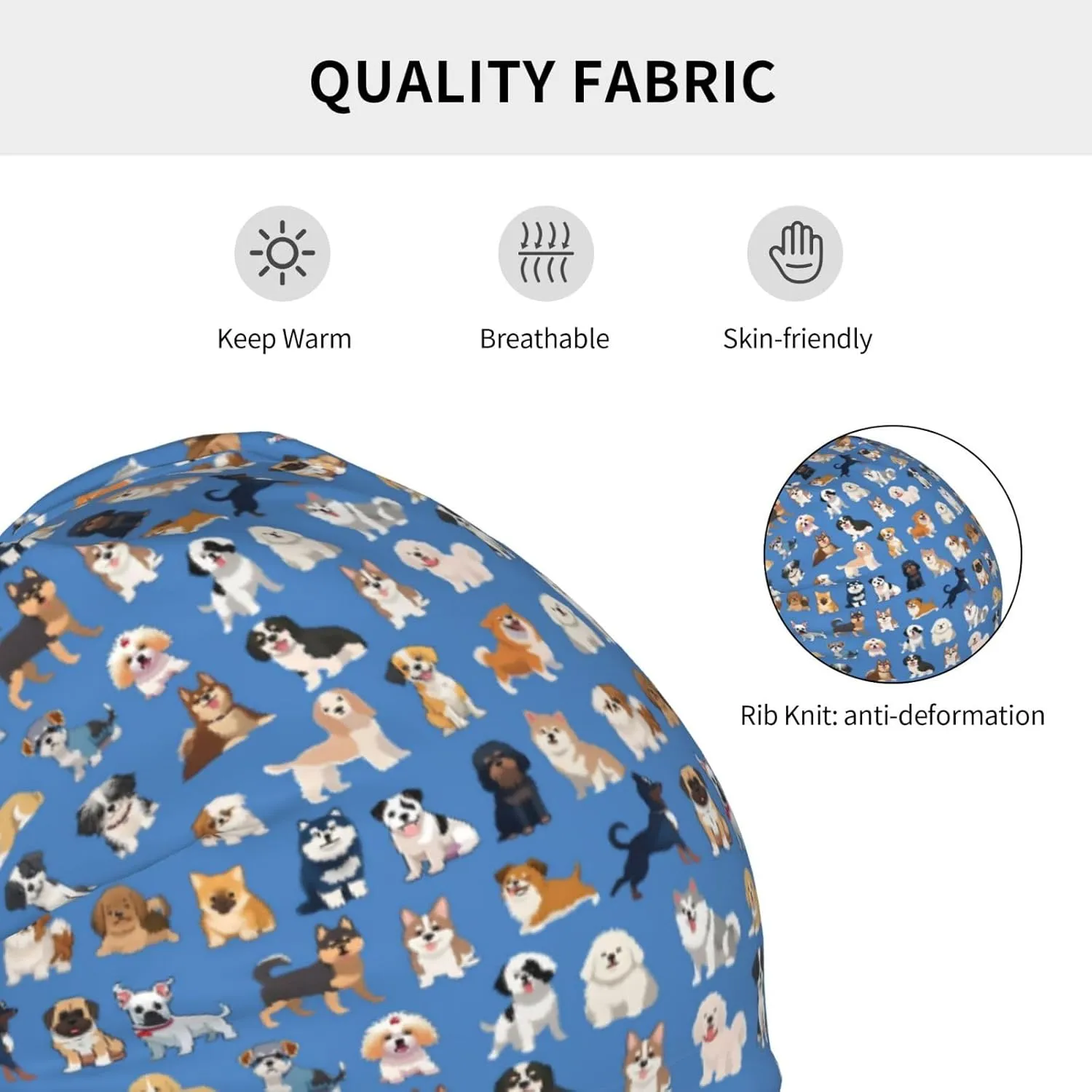 Fashion Beanie for Women Men, Funny Slouchy Beanie Hat, Chemo Cap Cancer Headwear