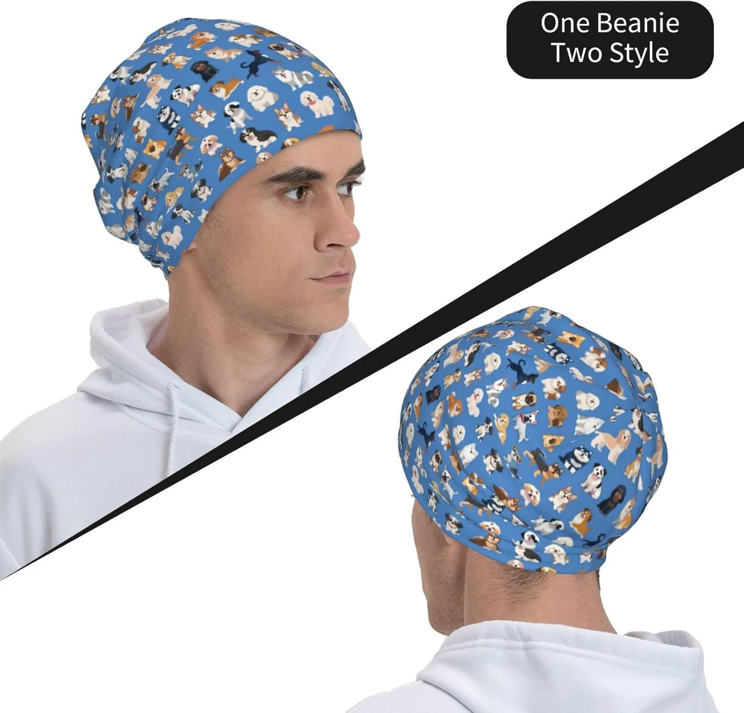 Fashion Beanie for Women Men, Funny Slouchy Beanie Hat, Chemo Cap Cancer Headwear