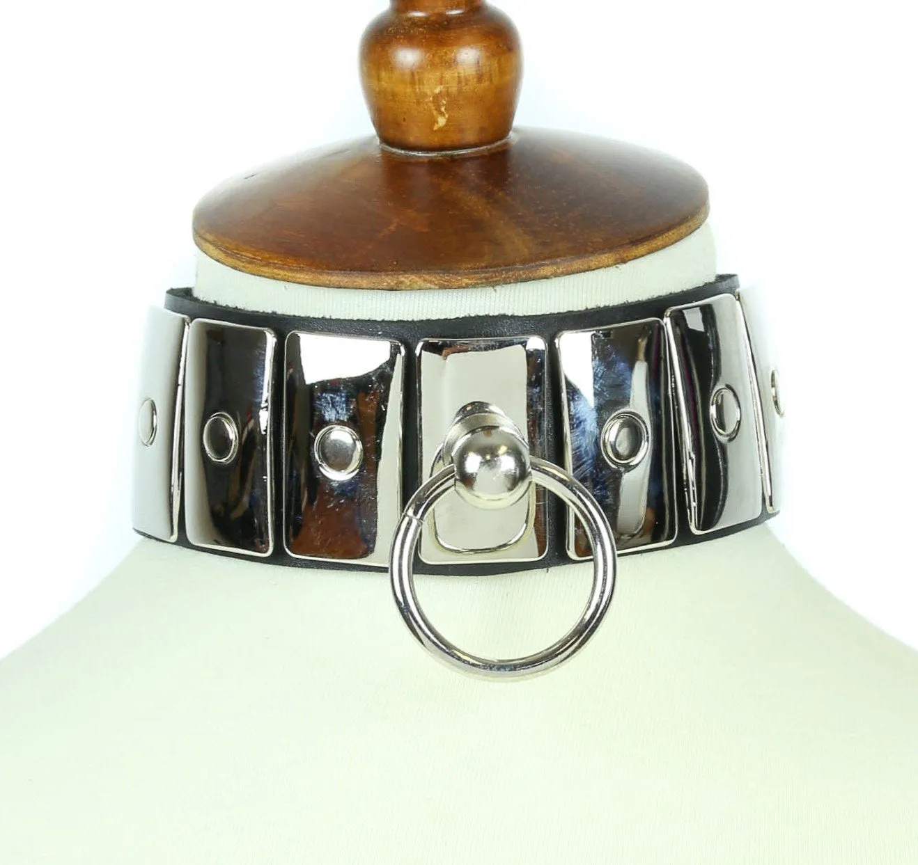 Full Metal Stud Bondage Choker