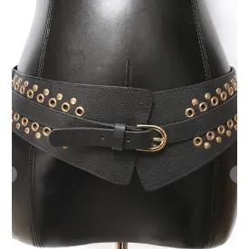 Gold Metal Elastic Waistband Belt