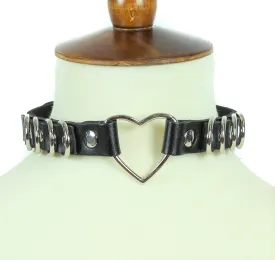 Heart D Ring Choker