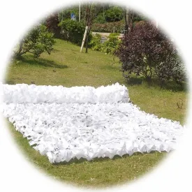 Large Camouflage Net 33x39ft 10x20ft 6.5x10ft 13x23ft Camo Net White Decoration Netting Snow Camo Netting Garden Sunscreen Nets Camouflage Netting for Camping Shooting Hunting(6x9/20x30ft)
