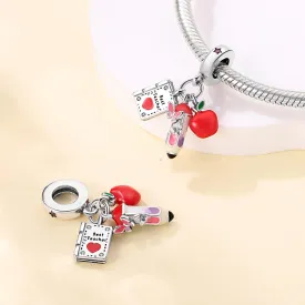 LIGHTDOG 925 Sterling Silver Charm fits Pandora Charm Bracelet Necklaces Pendant Bead Charms Jewelry Gift for Women Family Friends