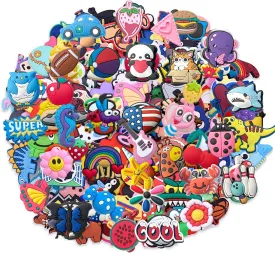 Lot of 30,50,100 pcs Random PVC Different Shoe Charms for Shoe Decoration