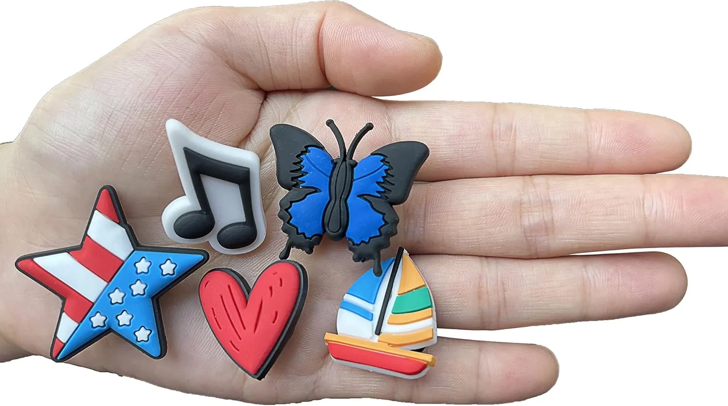 Lot of 30,50,100 pcs Random PVC Different Shoe Charms for Shoe Decoration
