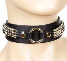 Middle Ring Multi-Round Stud Choker