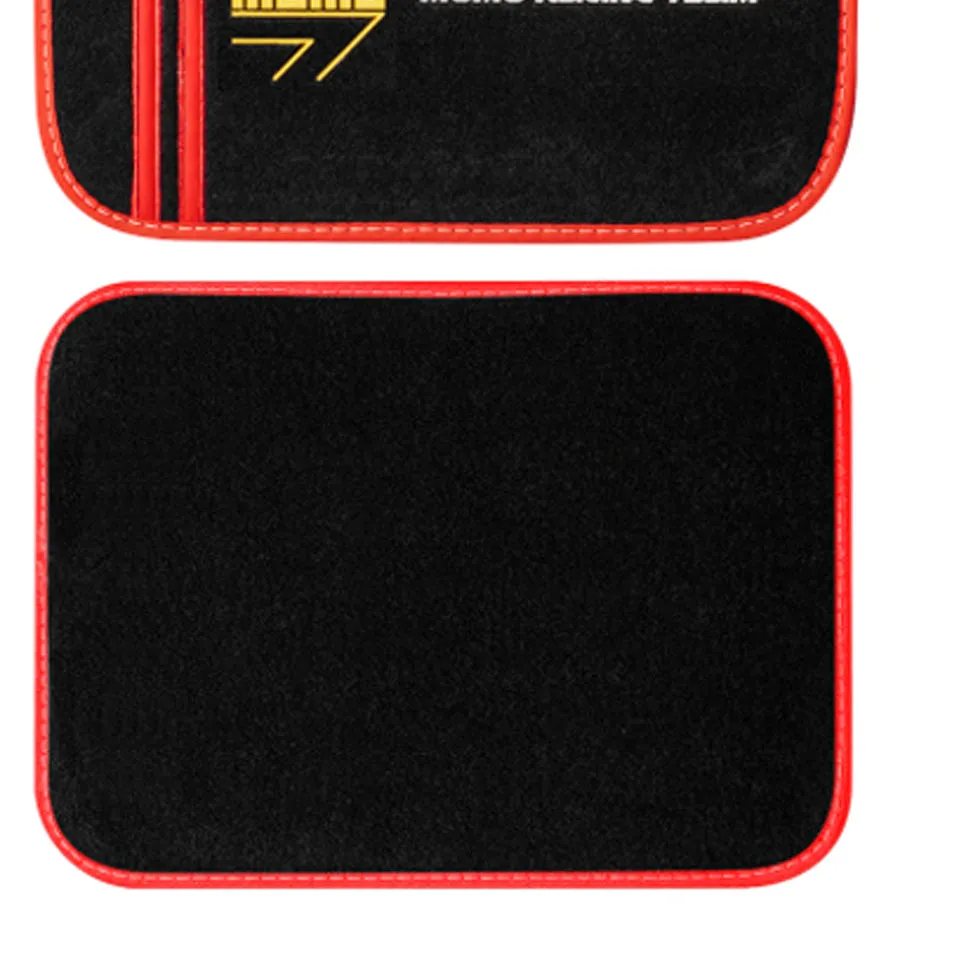 MOMO Universal Car Floor Mat Sport Black/Red
