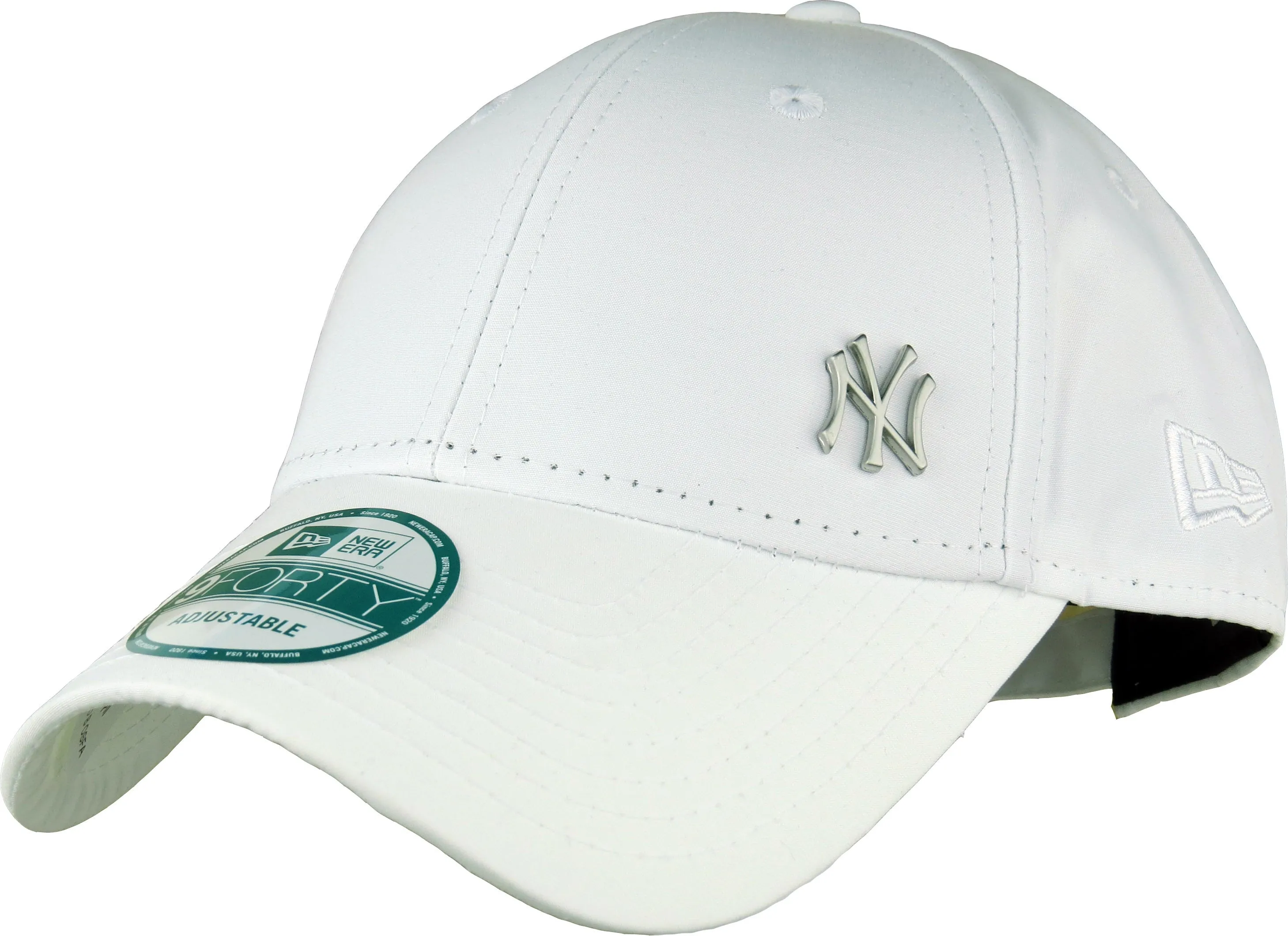 New Era 940 Flawless NY Logo White Baseball Cap