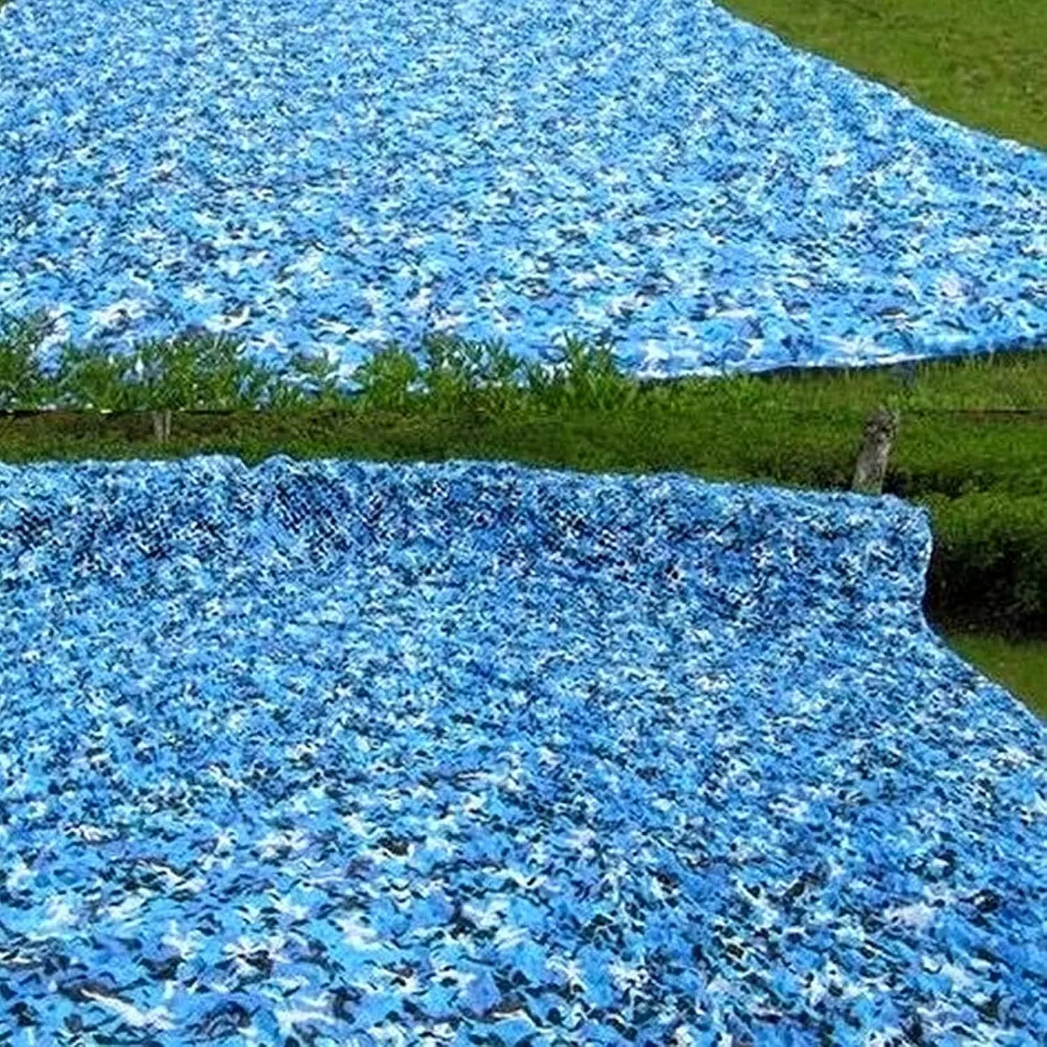 Ocean Camo Net,Blue Camouflage Netting,Army Blinds Nets,Oxford Fabric Military Net,with Mesh Backing,for Hunting,Shooting,Decoration,Sun Shade,Party,Customize Available