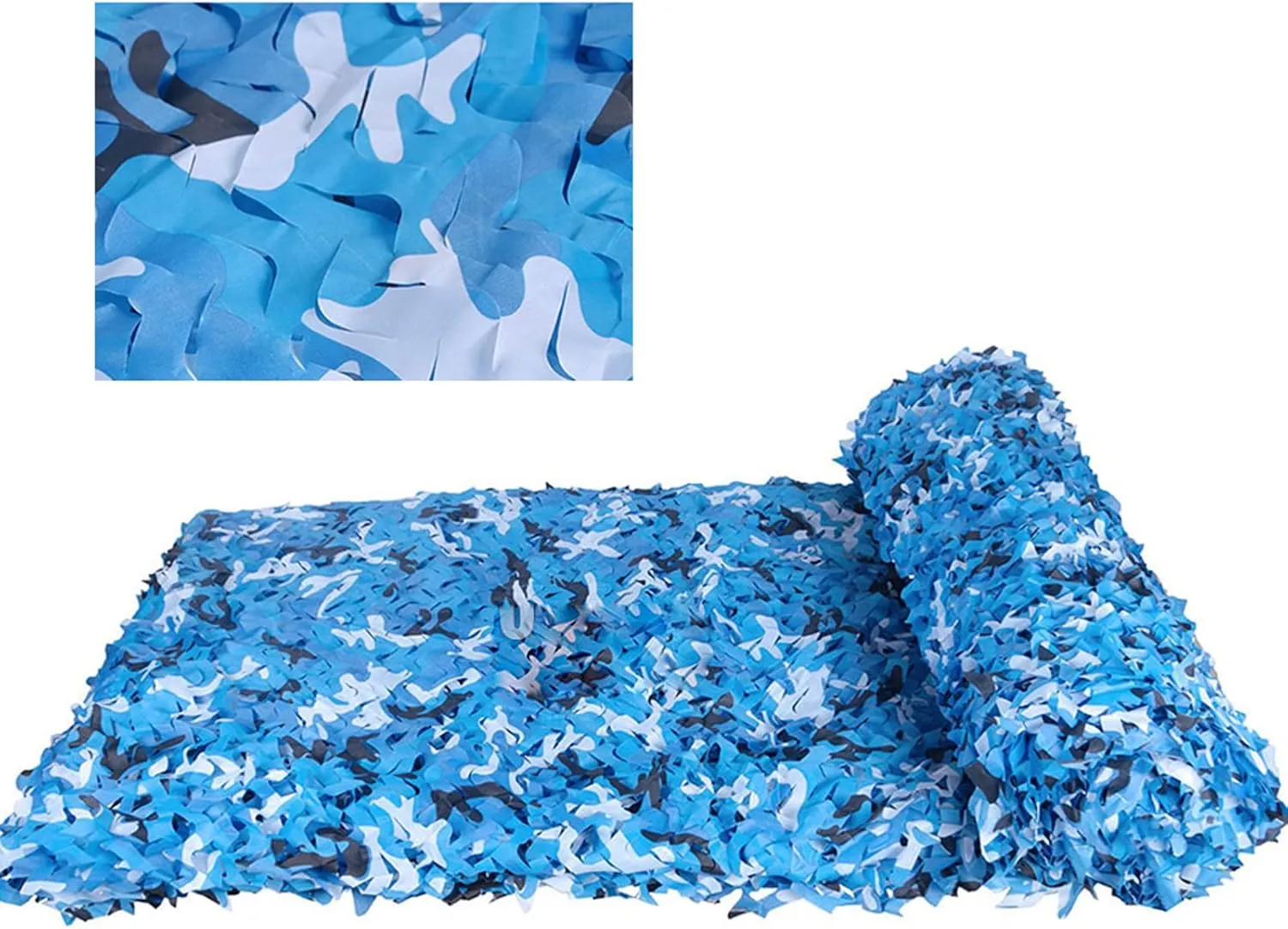 Ocean Camo Net,Blue Camouflage Netting,Army Blinds Nets,Oxford Fabric Military Net,with Mesh Backing,for Hunting,Shooting,Decoration,Sun Shade,Party,Customize Available