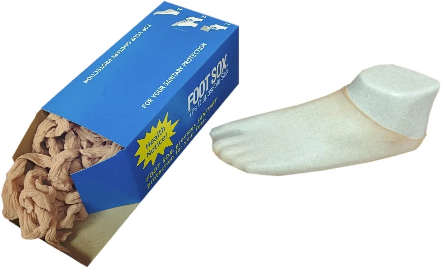 Original Sanitary Disposable Try on Socks (Womens Tan)