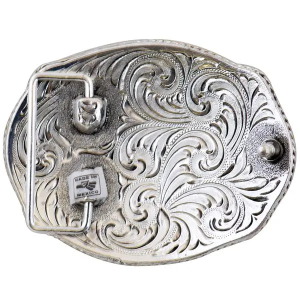 OVAL METAL BUCKLE WITH ALACRAN WD027