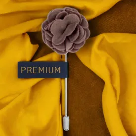 Peluche Wonderful Tulip Grey Brooch Lapel Pin