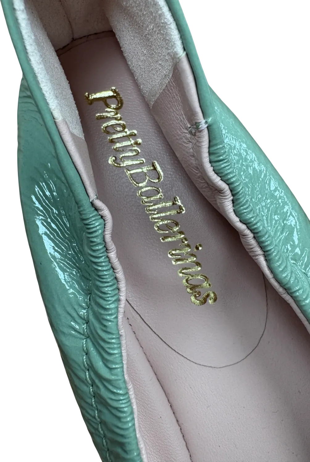 Pretty Ballerinas Green Gretschen Ballerina Pumps UK 8 EU 41 👠