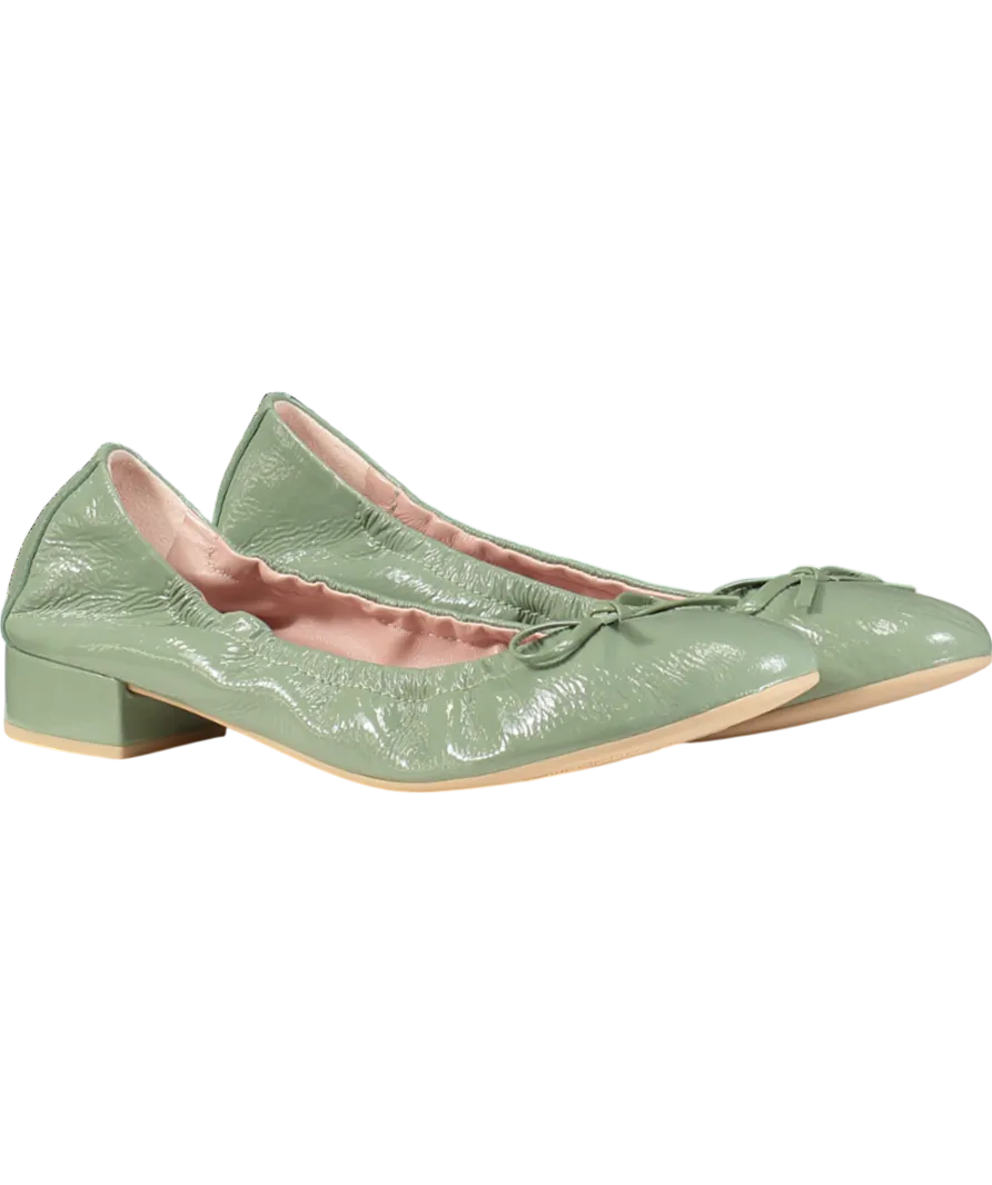 Pretty Ballerinas Green Gretschen Ballerina Pumps UK 8 EU 41 👠