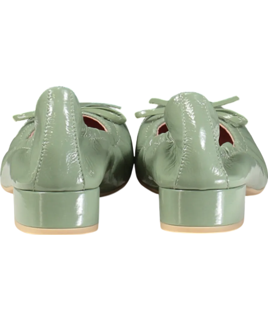 Pretty Ballerinas Green Gretschen Ballerina Pumps UK 8 EU 41 👠