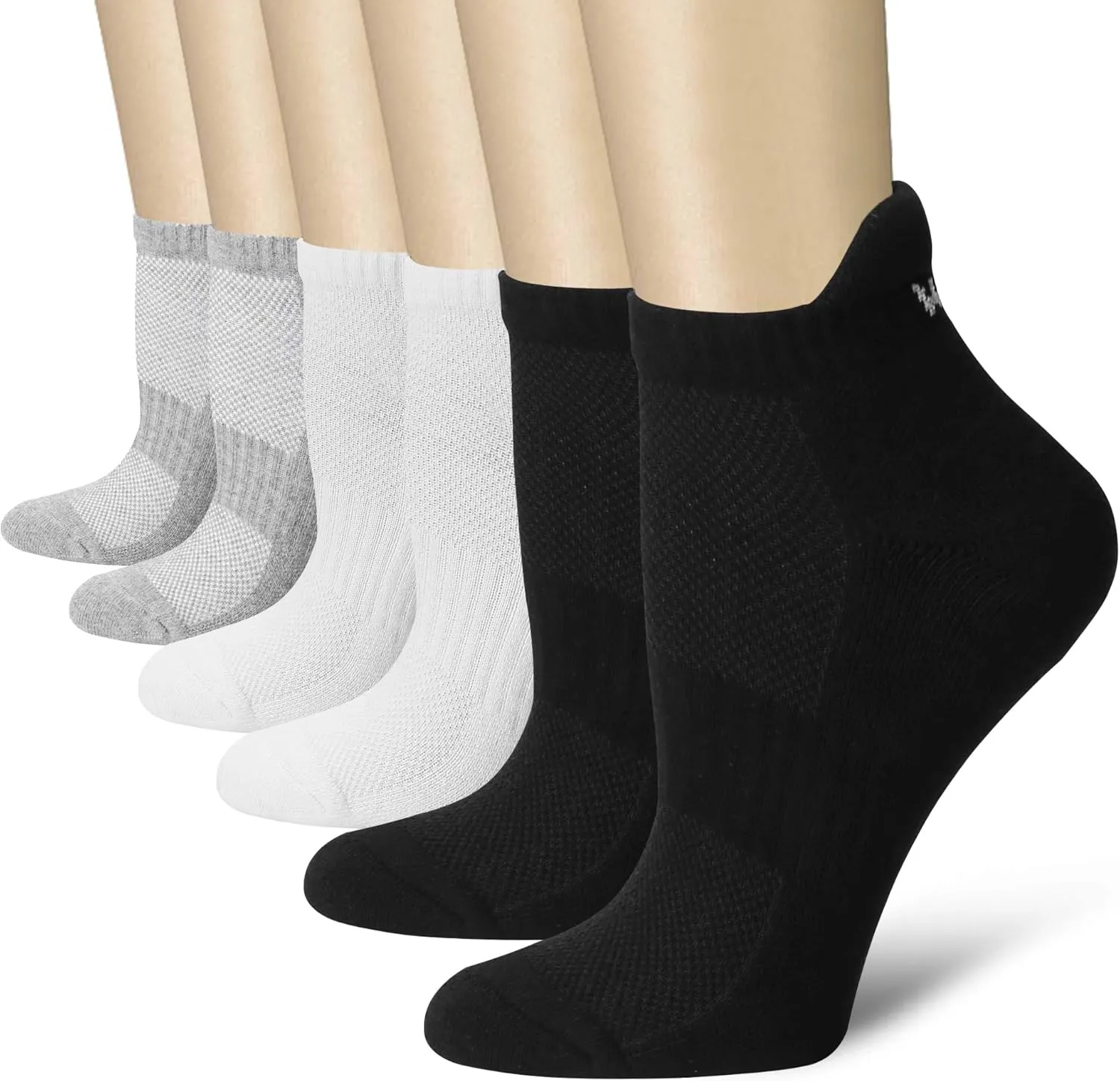 QUXIANG Compression Socks for Women & Men Circulation 3/6/7 Pairs Arch Ankle Support 15-20 mmHg Best for Running Cycling