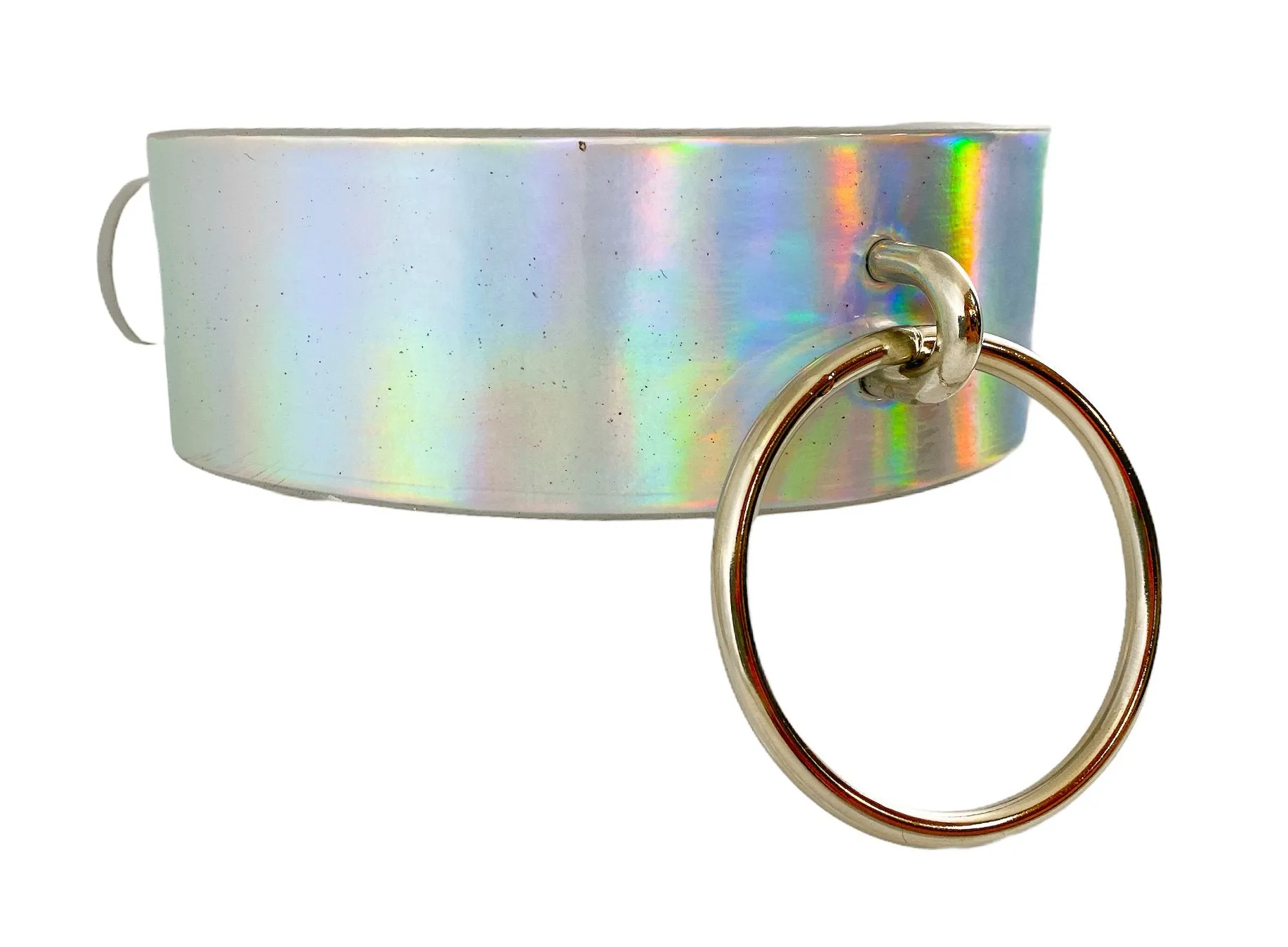 Rainbow Choker With U Ring And 2" Ring