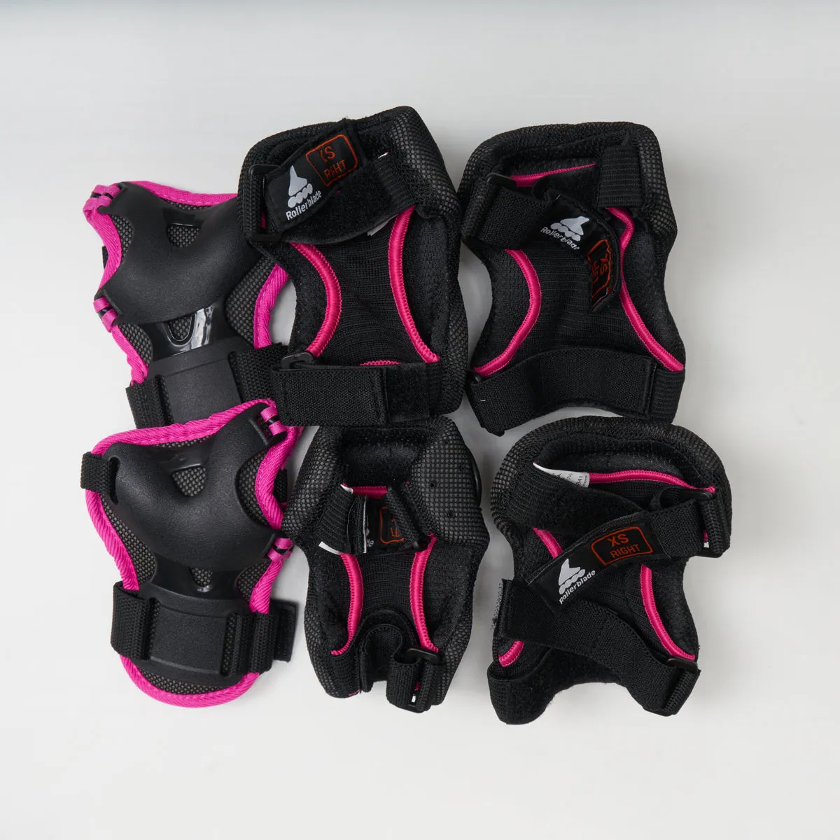 Rollerblade Skate Gear Jnr Black / Pink Pad Set