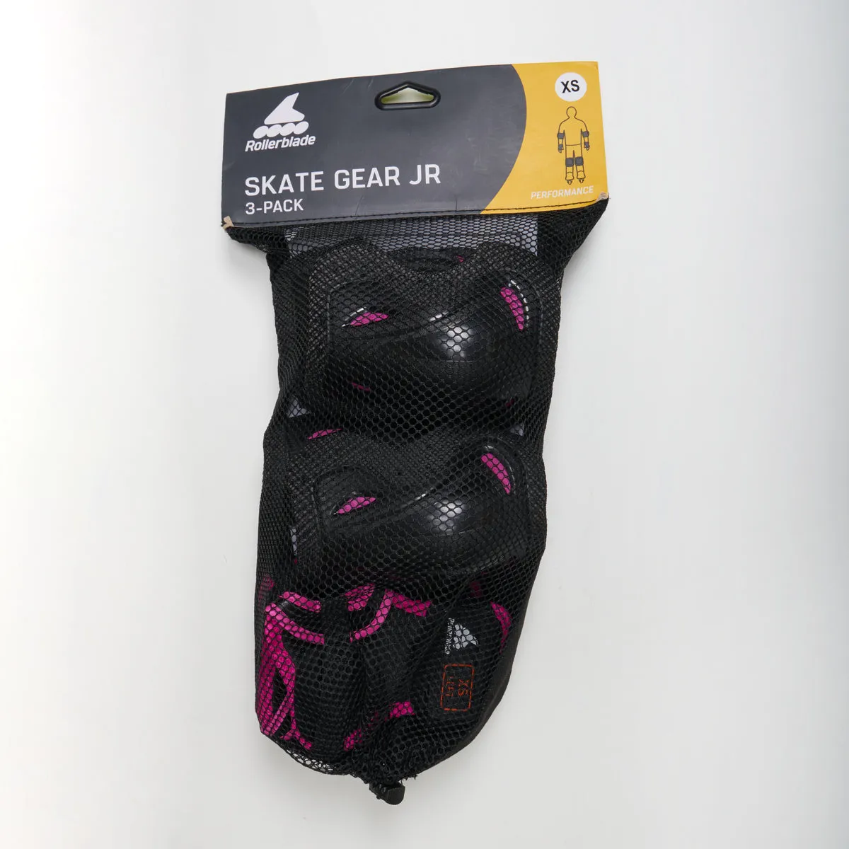 Rollerblade Skate Gear Jnr Black / Pink Pad Set